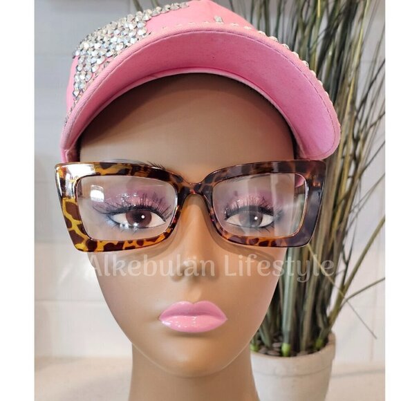 Women Oversized Rectangle Blue Light Blocking Glasses - NEW - Picture 1 of 1